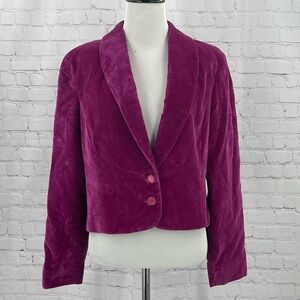 Miss Sophisticates Portland, Oregon Pendleton Velvet Magenta USA Made Blazer
